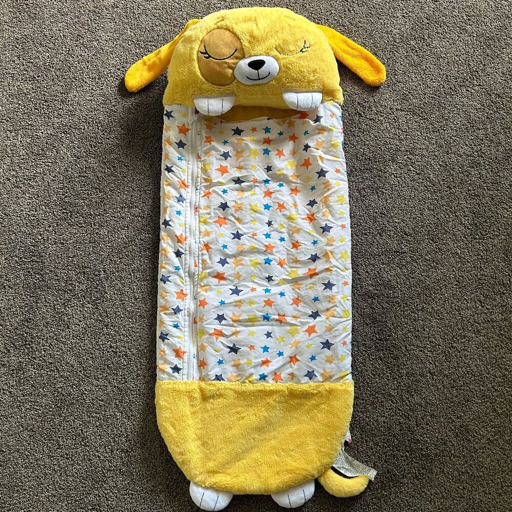 Happy Napper Yellow Dog Pillow/Sleepy Sack